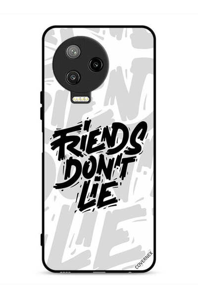 Covernex غطاء حماية لهاتف Infinix Note 12 Pro 4G بتصميم خط عربي "الأصدقاء لا ...