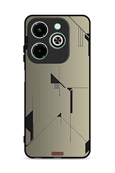 Tolwak غطاء حماية لهاتف Infinix Hot 40i 4G بتصميم فني تجريدي بسيط