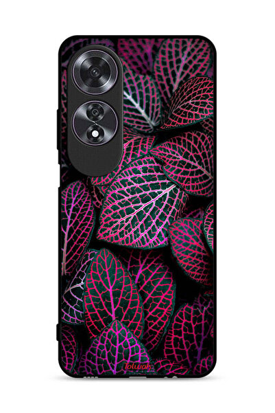 Tolwak غطاء حماية لهاتف Oppo A60 بنقشة أوراق سالجا