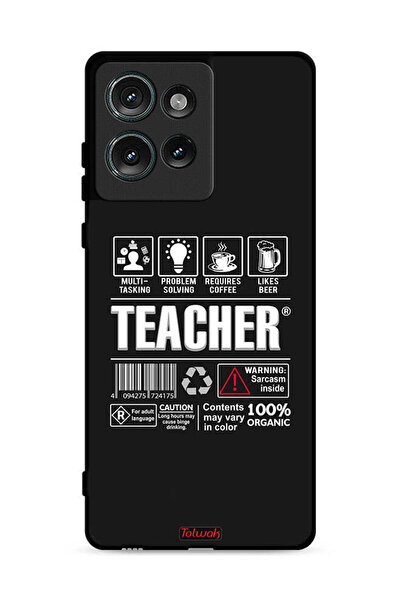 Tolwak غطاء حماية لهاتف موتورولا إيدج 50 - ملصق المعلم