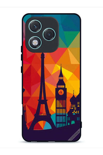 Covernex غطاء حماية لهاتف Honor 400 Lite بنقشة باريس الملونة