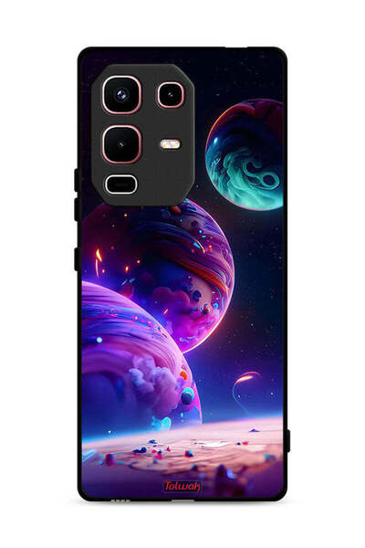 Tolwak غطاء حماية لجهاز Infinix Note 50s بنقشة كوكبية