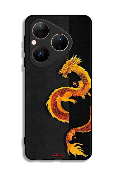 Tolwak Huawei Pura 80 Protective Case Cover Dragon Art