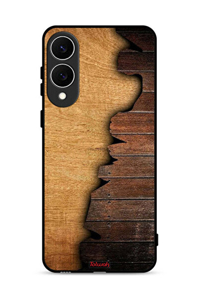 Tolwak غطاء حماية لهاتف Samsung Galaxy S25 Edge بنمط خشبي عتيق