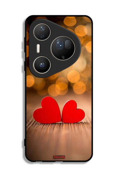 Tolwak Huawei Pura 80 Ultra Protective Case Cover Two Beautiful Hearts