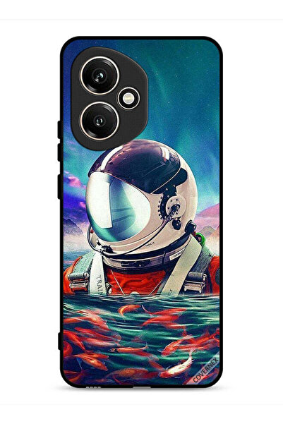 Covernex غطاء حماية لهاتف Honor 400 بتصميم رائد فضاء في بحر الأسماك