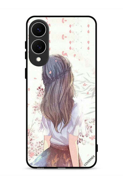 Covernex غطاء حماية لهاتف سامسونج جالكسي S25 إيدج بطبعة فتاة لطيفة في تفكير عميق