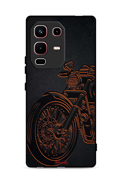 Tolwak غطاء حماية لهاتف Infinix Note 50s بتصميم دراجة كلاسيكية