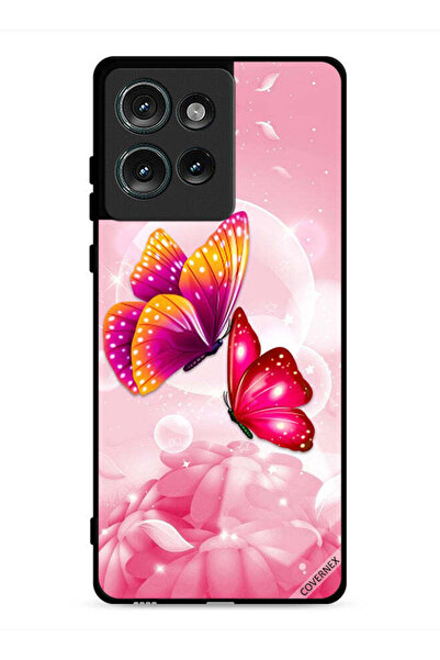 Covernex غطاء حماية لهاتف موتورولا إيدج 50 بنقشة فراشات لطيفة