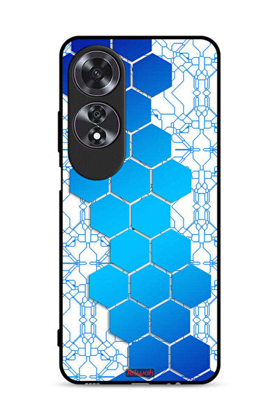 Tolwak غطاء حماية لهاتف Oppo A60 بأيقونات سداسية الشكل على شكل خلية نحل