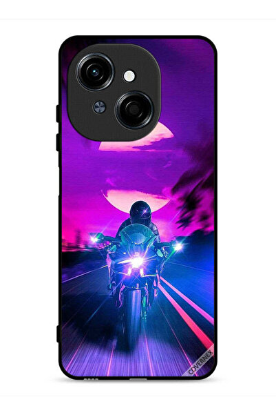 Covernex غطاء حماية لهاتف Tecno Spark Go 1S 4G، صورة رجل على دراجة خلفية