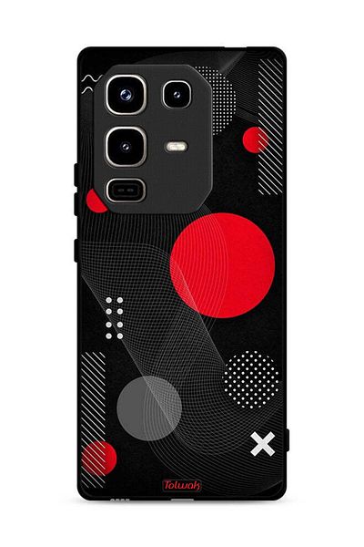 Tolwak Infinix Note 50 Pro 4G Protective Case Cover Round And Cross Shape Pattern