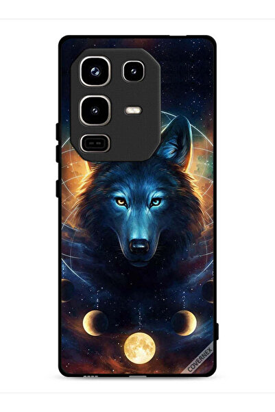 Covernex غطاء حماية لهاتف Infinix Note 50 Pro 4G بتصميم ذئب في الفضاء