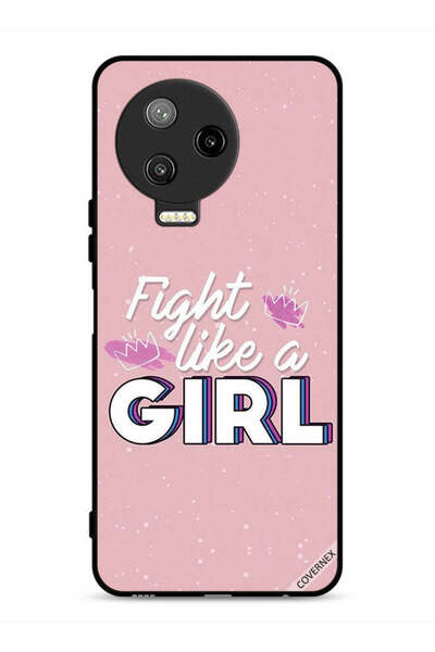 Covernex غطاء حماية لهاتف Infinix Note 12 Pro 4G بتصميم Fight Like A Girl