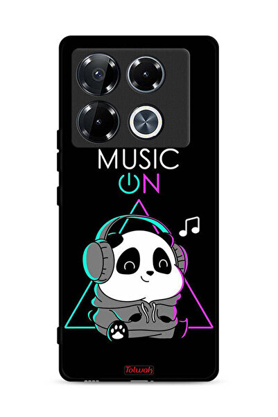 Tolwak غطاء حماية لهاتف Infinix Note 40 Pro Plus 5G بطبعة موسيقى الباندا