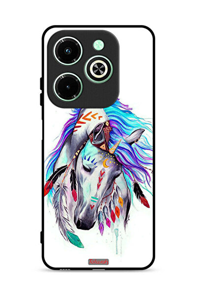 Tolwak غطاء حماية لهاتف Infinix Hot 40i 4G بتصميم حصان