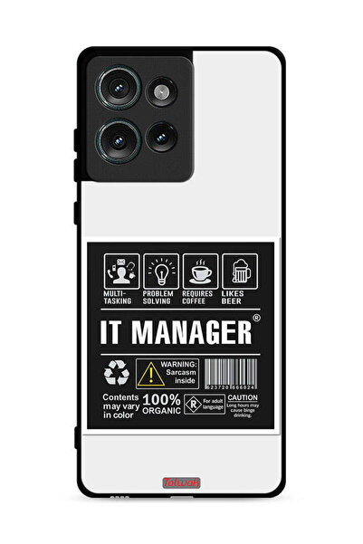 Tolwak غطاء حماية لهاتف موتورولا إيدج 50 - ملصق إدارة تكنولوجيا المعلومات