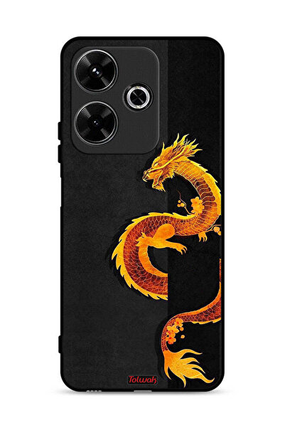 Tolwak Xiaomi Redmi 13 4G Protective Case Cover Dragon Art