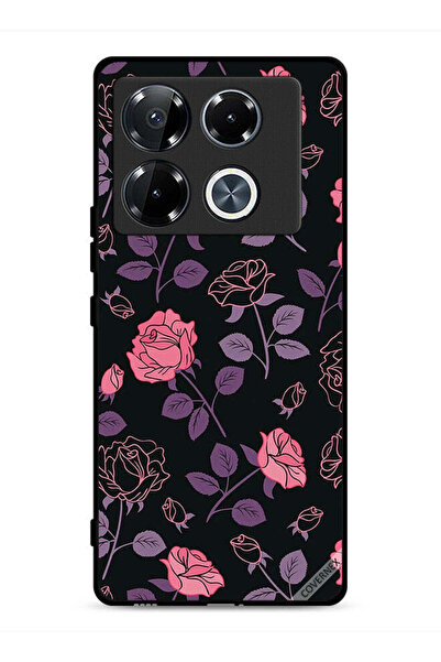 Covernex غطاء حماية لهاتف Infinix Note 40 Pro 5G، زهور قوطية باستيل