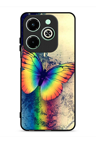 Covernex Infinix Hot 40i 4G Protective Case Cover Vintage Rainbow Butterfly