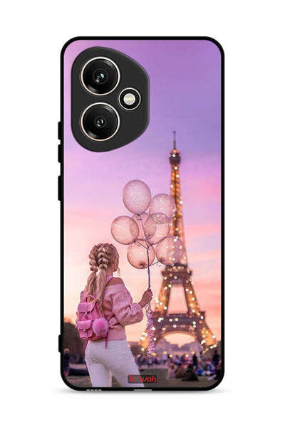 Tolwak غطاء حماية لهاتف Honor 400 بطبعة فتاة تحمل بالونات