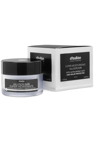 D'BULLON Cremă super hidratantă cu acid hialuronic și protecție solară, ten u...