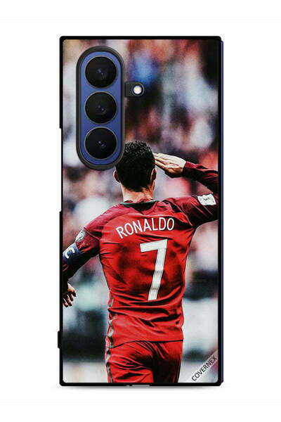 Covernex غطاء حماية لهاتف سامسونج جالاكسي زد فولد 7 بتصميم رونالدو تحية للجمهور