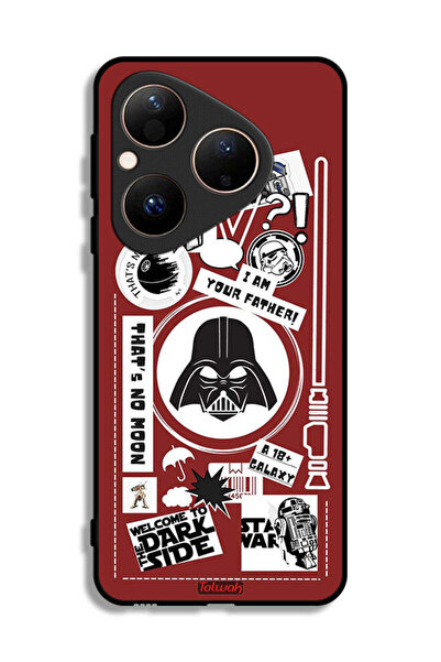 Tolwak غطاء حماية هواوي بيورا 80 - ملصق "مرحبًا بكم في الجانب المظلم"