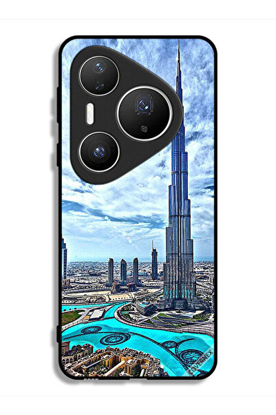 Covernex غطاء حماية لهاتف هواوي بيورا 80 برو بلس، برج خليفة، غيوم مؤثرة