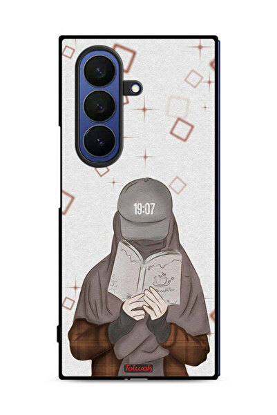 Tolwak Samsung Galaxy Z Fold7 Protective Case Cover Girl Reading Art