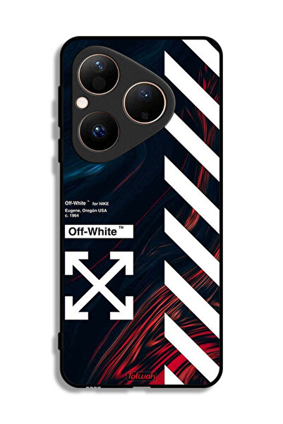 Tolwak Huawei Pura 80 Protective Case Cover Off White Sticker
