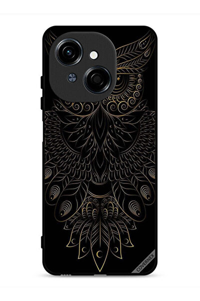 Covernex غطاء حماية لهاتف تكنو سبارك جو 1 إس 4 جي بطبعة بومة زهرية عصرية