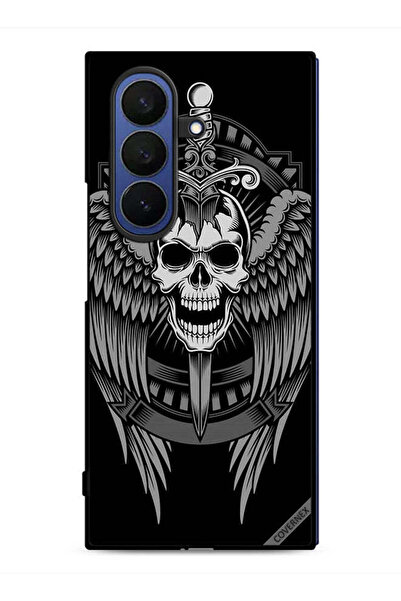 Covernex غطاء حماية لهاتف Samsung Galaxy Z Fold7 بتصميم جمجمة وأجنحة نسر