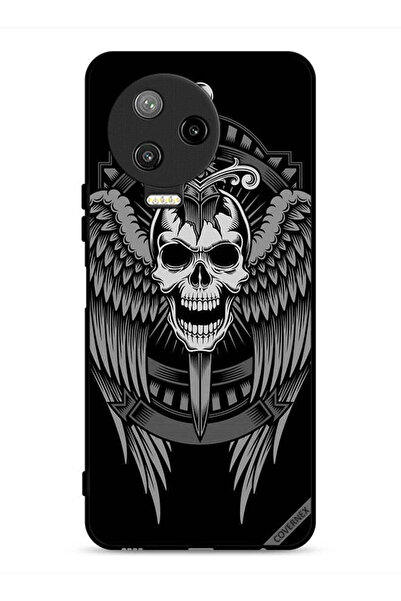 Covernex غطاء حماية لهاتف Infinix Note 12 Pro 4G بتصميم جمجمة وأجنحة نسر