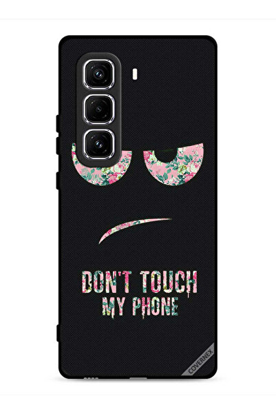 Covernex غطاء حماية لهاتف Infinix Hot 50 Pro 4G مطبوع عليه عبارة "لا تلمس هاتفي"