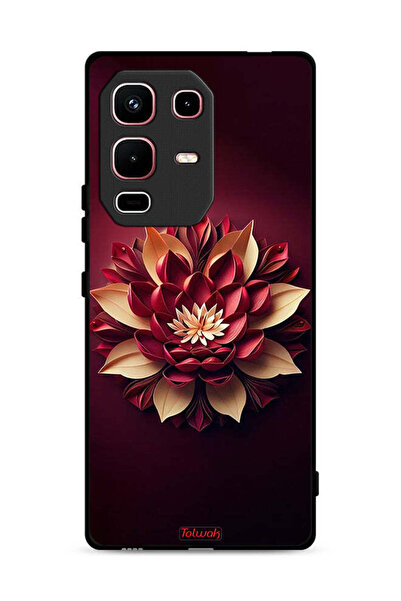 Tolwak غطاء حماية لهاتف Infinix Note 50s بتصميم زهور تجريدية
