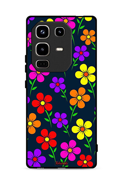 Tolwak غطاء حماية لهاتف Infinix Note 50 Pro 4G بنقشة زهور ملونة