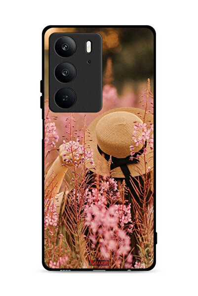Tolwak غطاء حماية لهاتف Realme C75 4G بطبعة فتاة قبعة مزينة بالزهور