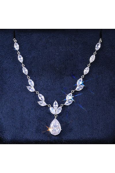 Choice XL079 Huitan Fashion Necklace/Earring Jewelry Set Women Wedding Party High Quality Gorgeous Pear Sha