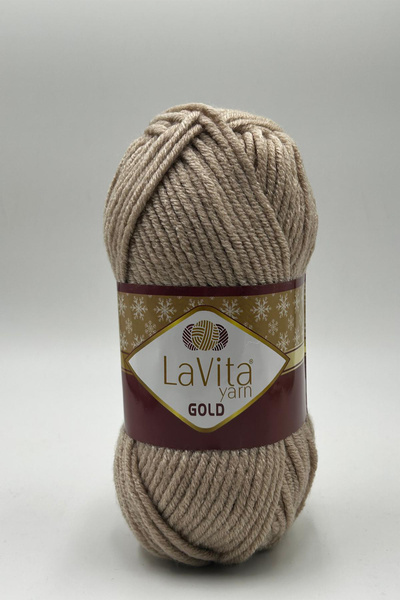 LaVita Yarn Zlatna pređa za ručno pletenje 100% A Akril 100gr (9677 BEŽ)