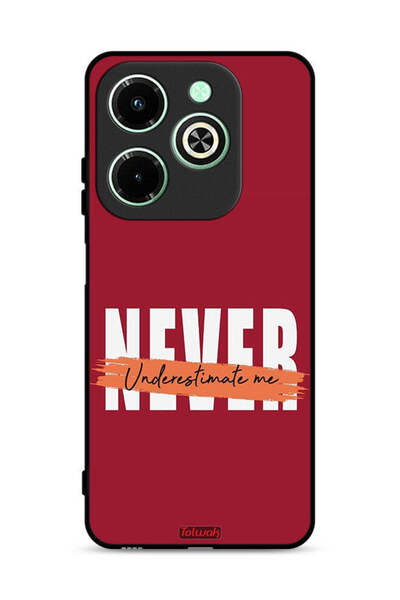 Tolwak Infinix Hot 40i 4G Protective Case Cover Never Underestimate Me
