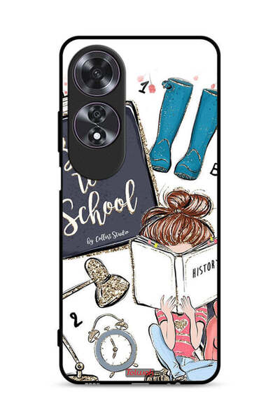 Tolwak غطاء حماية Oppo A60 - فتاة مدرسية تقرأ التاريخ