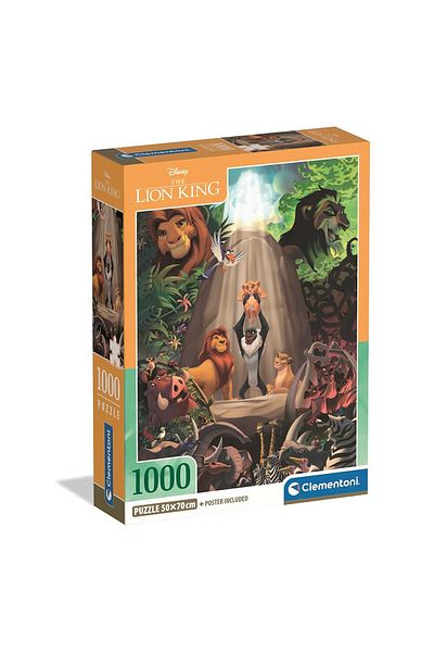 Lion Disney The Lion King Legacy Puzzle Compact Clementoni with 1000 pieces