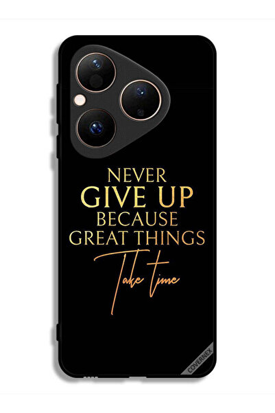 Covernex غطاء حماية لهاتف هواوي بيورا 80 لا تستسلم أبدًا لأن الأشياء العظيمة ...