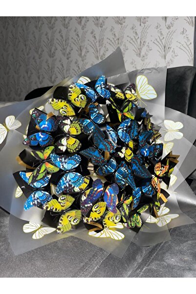 Kelebek ışıklı buketti