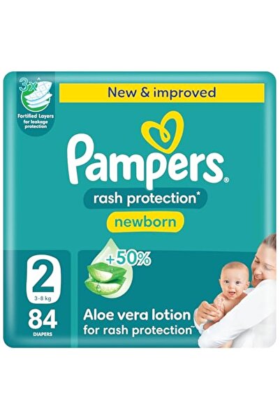Pampers Rash Protection, Size 2, 3-8 kg, Mega Pack, 84 Diapers