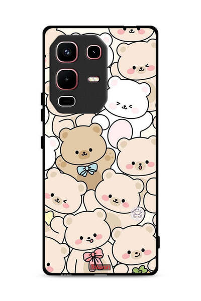 Tolwak غطاء حماية لهاتف Infinix Note 50s بنقشة الدببة