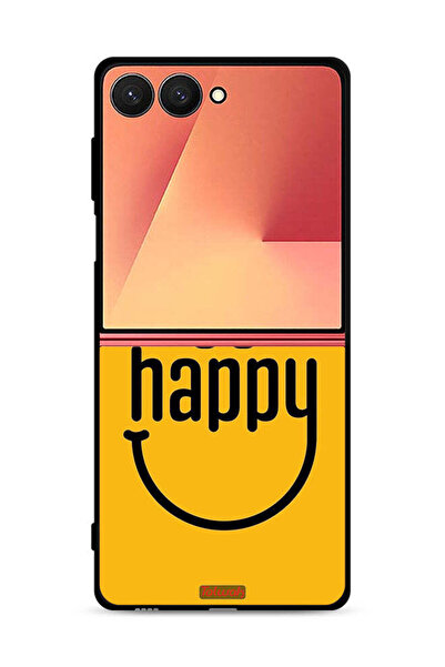 Tolwak غطاء حماية لهاتف Samsung Galaxy Z Flip7 كن سعيدًا