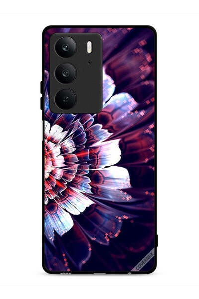 Covernex غطاء حماية لهاتف Realme C75 4G مزين بزهرة كبيرة على الجانب الأيسر