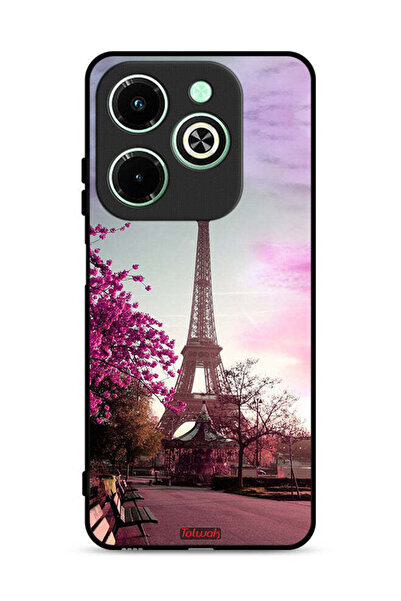 Tolwak غطاء حماية لهاتف Infinix Hot 40i 4G بتصميم برج إيفل